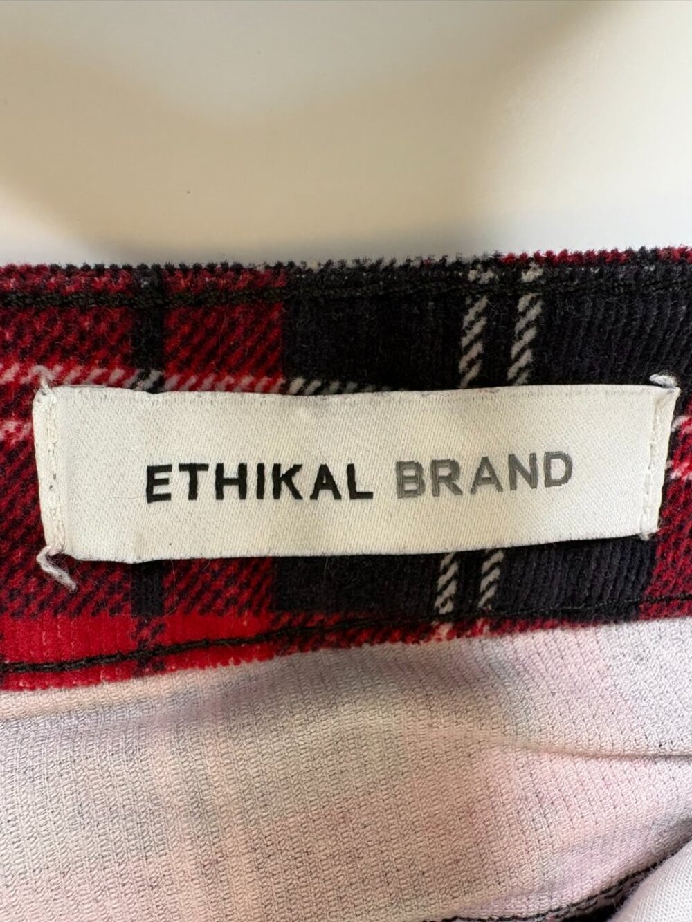 PTCL High Waist Wide Leg Plaid Pants Red Size 28 - Picture 11 of 14